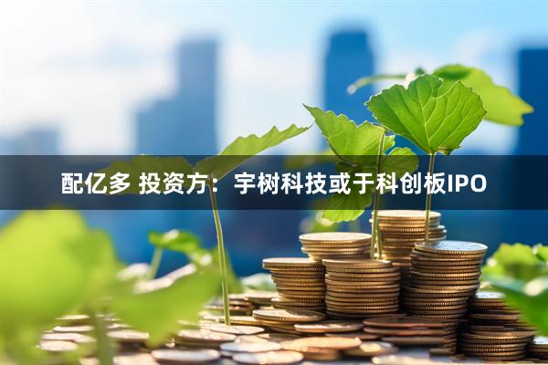 配亿多 投资方：宇树科技或于科创板IPO